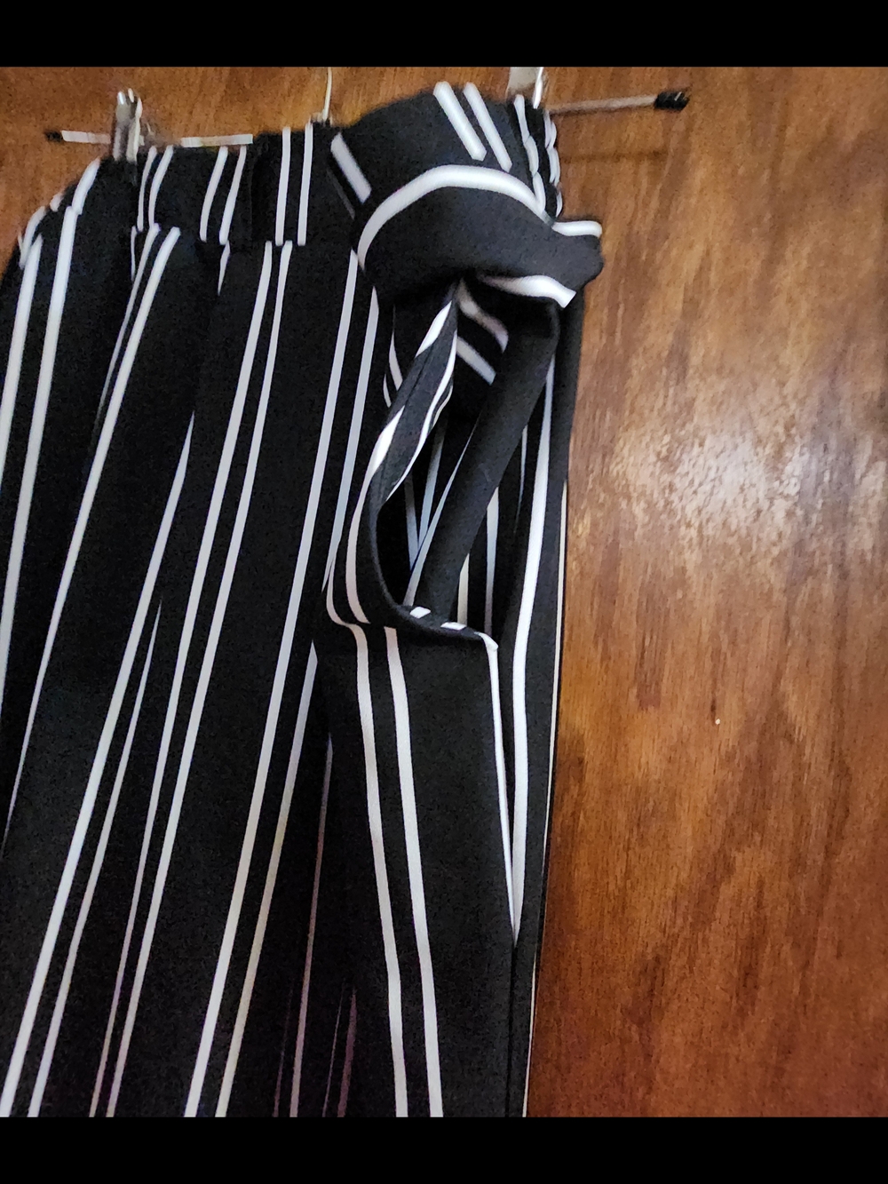 torrid Black and White Striped Wide-Leg Pants - Picture 3 of 4